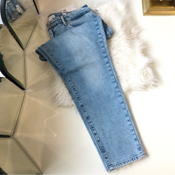 GOOD AMERICAN NWT Good Girlfriend High Denim Jeans NEW With Tags - Picture 9 of 16